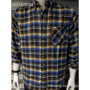 Men's Check Shirts Customized Prinnted Pattern Clothes